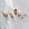 2024 Yueji Quente Quente Adesivo Auxiliar para Nail Art Francesa Preto e Branco Clássico Pequeno Adesivo Francês DIY Atacado