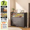 Zapatero de acero para uso doméstico, adecuado para entradas y pasillos, con gran capacidad, diseño de montaje en pared y almacenamiento integrado, proporcionando almacenamiento a prueba de polvo