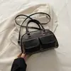 Bolso para Mujer 2026 Primavera y Verano Nuevo Estilo Europeo y Americano Color Sólido PU Gran Capacidad Bolso de Hombro Bajo el Brazo Moda Coreana Tendencia en Bolsos para Mujer