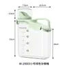 Cubo para granos con taza medidora, tanque portátil de almacenamiento de granos para cocina, a prueba de humedad y a prueba de insectos, cubo para harina y arroz, tanque de almacenamiento de alimentos