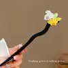 Horquilla Floral de Estilo Antiguo, Horquilla para Moño de Borla de Alto Nivel Estilo Chino, Accesorio para el Cabello de Madera para Hanfu Cheongsam