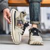 Zapatos Explosions para hombre primavera y otoño 2025 suela gruesa costuras de tela zapatilla Forrest Gump para hombre adolescentes tendencia Joker Torre zapatos