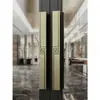 Nova Maçaneta de Porta de Madeira Maciça Estilo Chinês em Estoque Maçaneta de Porta de Vidro com Moldura Cobre Imitação Caixa Preta Maçaneta de Sala de Reuniões