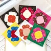Nuevo Parche de Tela de Toalla Cuadrada con Flor para Ropa y Pantalones, Decoración de Bordado de Toalla para Suéter, Decoración de Reparación Patchwork