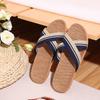 Pantuflas de Casa de Verano Otoño e Invierno Algodón Lino para Hombre y Mujer Zapatos de Hogar para Parejas Suela Gruesa de Lino para el Hogar Antideslizantes Estilo Nuevo