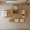 Mesa de Isla Moderna de Madera Maciza Mesa de Té Mesa de Diseño para Oficina en Casa Lujo Ligero Premium Estilo Explosivo