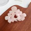 Nueva Dopamina Flor de Tres Filas Diamante Pinza de Agarre de Ácido Acético Flor Horquilla Dulce Elegante Chica Elegante Corazón Pinza Tiburón