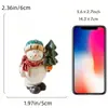 Novos Enfeites de Resina Transfronteiriços Papai Noel Boneco de Neve Decoração de Mesa Decorações de Natal Retrô Americanas Enfeites