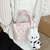 Bolso de Lunares para Mujer, Nuevo Modelo Primavera 2026, Estilo de Nicho de Moda, Bolso de Mano Pequeño para el Trabajo, Bolso de Hombro para Viajar, Bolso Cubo Cruzado