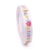 Lazo con estampado de costilla de 2,5 cm, accesorio para el cabello hecho a mano, embalaje de bricolaje, caja de regalo, decoración de accesorios para el cabello, cinta de impresión, hilo para cinturón