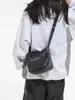 Bolsa de Mezclilla de Gran Capacidad con Bordado de Letras Retro, Bolso de Hombro para Mujer con Múltiples Compartimentos para Almacenamiento, Adecuado para Viajes Diarios y Uso Cruzado