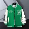 Terno de beisebol nacional primavera e outono, casaco masculino, solto, marca Tide, jaqueta de estudante, top, roupas de casal para meninos, tudo combinando