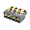 Conector Horizontal de Bateria de Pressão Positiva 1-10P com Espaçamento de 3,0 mm e Altura de 6,0 mm, Base de Carregamento de Bronze Fosforoso com Mola