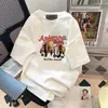 Camiseta Masculina de Manga Curta com Estampa Estilo Hong Kong, Gola Redonda, Unissex, Tendência Casual, Roupa Jovem para Casal, Lightning Warehouse