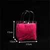 Bolsa de mano de plástico transparente de PVC con lunares, bolsa para dulces de boda, bolsa de regalo, bolsa de embalaje para compras de ropa