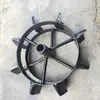 Rodas de Ferro Antiderrapantes para Caminhar para Microtratores, Rodas de Ferro para Sulcamento e Cultivo da Terra, Rodas de Ferro para Acessórios de Máquinas Agrícolas de Tração em Duas Rodas e Tração nas Quatro Rodas