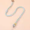 Collar de cordón para corona de perlas teñido en degradado DIY hilo de jade de nailon de alta densidad tejido a mano estilo chino cadena para clavícula de suéter