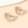 Brincos de gota d'água estilo europeu e americano Amazon, cruzamento de fronteira, luxo leve, temperamento feminino, senso de moda, brincos explosões, metal de nicho