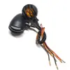 Seta retrô para motocicleta CG125 modificada Luz de seta Harley carro elétrico 12V luz de direção de cruzeiro luz de grade