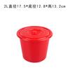 Cubo Redondo Portátil Pequeño Espesado con Tapa Cubo de Almacenamiento de Agua Cubo de Pintura Gruesa B& Cubo Pequeño para Niños Cubo de Plástico