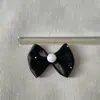 Acessórios de Laço de Tecido Perolado com Strass Quente Nó de Osso Pequeno Fresco Acessórios de Cabelo Feitos à Mão Acessórios para Sapatos e Meias Infantis Acessórios