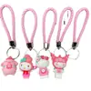 Llavero de cuerda de cuero creativo nuevo, cuerda tejida, colgante para coche, cuerda de color para llaves, actividades, regalo pequeño, joyería al por mayor