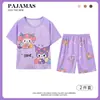 Pijamas para niñas del sudeste asiático, de verano, de manga corta, finos y con aire acondicionado, ropa de casa de estilo occidental.