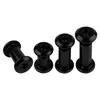 Tornillos de Bloqueo de Hexágono Invertido de Acero Inoxidable 304 Chapados en Zinc Negro Remaches Madre e Hijo para Contrachapado de Muebles Negros M2-M8