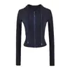Conjunto sexy y seductor de chaqueta corta con capucha + pantalones acampanados, adelgazante y que alarga las piernas, para usar en casa y también en la calle