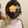 Pinza para el cabello de cocodrilo con lazo, bloques de color a cuadros para mujer, nuevo estilo 2026, pasador para recogido en la parte trasera de la cabeza, accesorio para el cabello