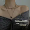 Collar Nuevo Estilo 2025 para Mujer, Collar Elegante de Doble Capa Estilo Ins Simple, Cadena para Clavícula, Gargantilla, Cadena para el Cuello, Venta al por Mayor Transfronteriza Europea y Americana
