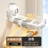 Estante para Secar Ropa Montado en la Pared sin Taladro, Estante Plegable de Almacenamiento para Balcón, Colgador Multifuncional con Ventosa, Estante de Almacenamiento Doméstico a Prueba de Viento