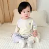 Nueva Bata de Noche de Manga Larga con Camelia, Mono de Verano Delgado Personalizable, Ropa para Aire Acondicionado para Niños y Niñas, Pijamas para Bebé