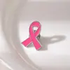 Broche de Conscientização sobre Prevenção de Auxílios Transfronteiriços, Insígnia de Metal com Fita Vermelha Esmaltada Colorida, Alfinete de Lapela para Evento de Promoção de Caridade