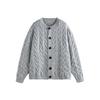 Responde Me Cardigan Retro Otoño e Invierno Prendas de Punto Trendy Estilo Perezoso Versátil para Niños Chaqueta de Punto Trenzado M51