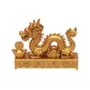 Personalización de Apertura de Molde Se Puede Dibujar Estatua de Dragón de la Suerte de Aleación Lingotes Monedas de Cobre Dragón del Zodiaco Manualidades para el Hogar y la Oficina