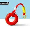Mosquetão Chaveiro Pingente Fortalecedor de Pegada Descompressão Portátil Anel de Silicone Chaveiro Descompressão Pequeno Presente