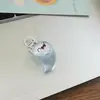 Llavero de fantasma de gelatina de Halloween, colgante de elfo luminoso de dibujos animados 3D, accesorio para mochilas de parejas y amigos