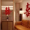 Decoración de Habitación de Bodas con Personaje de Doble Felicidad, Pegatinas de Doble Felicidad para Bodas, Compromisos y Decoraciones de Bodas, Registro de Matrimonio, Fotografía de Viajes, Accesorios para Fotos con Personaje de Doble Felicidad