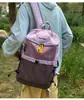 Mochila deportiva bicolor, bolsa grande de alta capacidad para senderismo y montañismo al aire libre, bolsa de viaje ligera, mochila casual para ciclismo