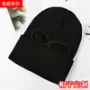 Gorro Pirata de Lana Tejida con Tres Agujeros Personalizado de Invierno para Hombres y Mujeres, Gorro a Prueba de Viento con Protección para los Oídos, Gorro de Esquí Tejido