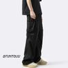 Macacão japonês masculino e feminino verão novo estilo mais barato bonito solto reto casual calças simples all-match marca da moda