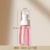Frasco spray recarregável, frasco de spray de álcool tamanho viagem, frasco pequeno com névoa fina, dispensador de botão de pressão, frasco de armazenamento, frasco spray nano portátil