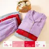 Pijama Rojo para Mujer, Primavera y Otoño, Algodón Puro, Manga Larga, Alta Calidad, Estilo de Pareja Moderno, Ropa de Casa Roja Holgada que se Puede Usar Afuera