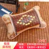 Alfombrilla Refrigerante de Bambú con Hojas de Té de Verano Almohada Almohada Dura Individual Verano Adulto Mahjong Seda Helada Ratán Fresco Dormitorio Almohada para Estudiante