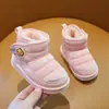 Botas de nieve para niños invierno nuevo estilo niños impermeables engrosadas zapatos de algodón para bebé suela suave niñas más terciopelo cálidas botas de algodón para niños
