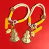 Nuevo Llavero Promocional Ruyi Calabaza de Oro Puro 999 Bendición de Tian Guan Cadena para Teléfono Móvil Se Puede Personalizar de Shuibei