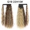 Peruca Rabo de Cavalo Ondulada com Fita Adesiva Mágica Xuchang para Atacado, Cabelo Longo e Cacheado, Estilo Europeu e Americano, com Tranças e Ondas de Lã.