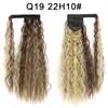 Xuchang Venta al por mayor Cinta Mágica Permanente de Maíz Cola de Caballo Peluca Cabello Largo Rizado para Mujeres Europeas y Americanas Extensiones de Cabello Rizado de Lana Cola de Caballo Trenza