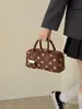 Bolsa de mão única e estilosa 2026, bolsa de ombro simples com bolinhas para o dia a dia, bolsa de ombro versátil e da moda estilo ins